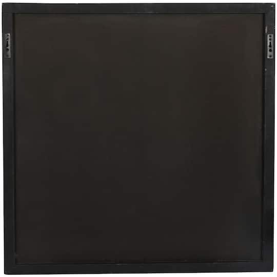 Square Black Starburst Wall Décor